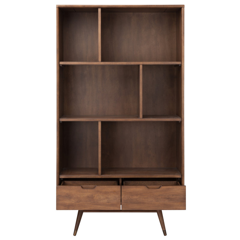 36'' Solid Wood Geometric Bookcase AllModern